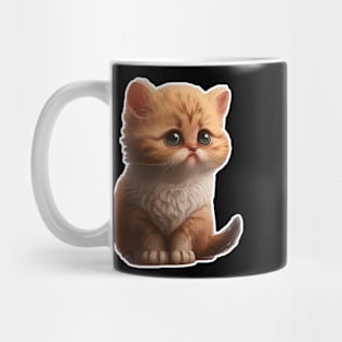 Cute Chibi Cat Merch - Adorable Feline Apparel and Accessories Mug